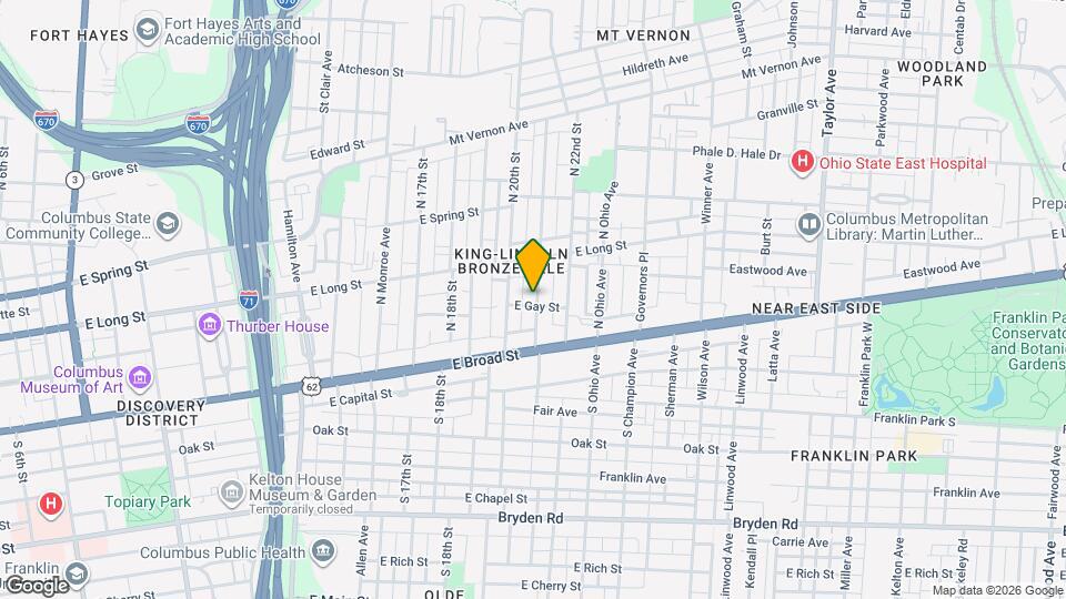 61 N 21st St Map and Location Details