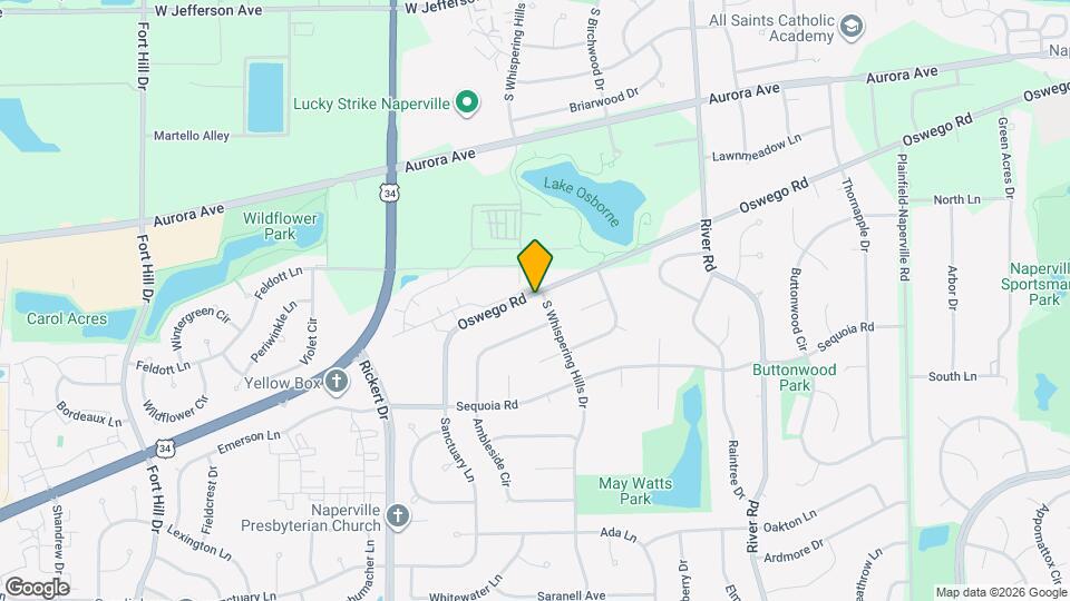 1506 Oswego Rd, Unit A Map and Location Details