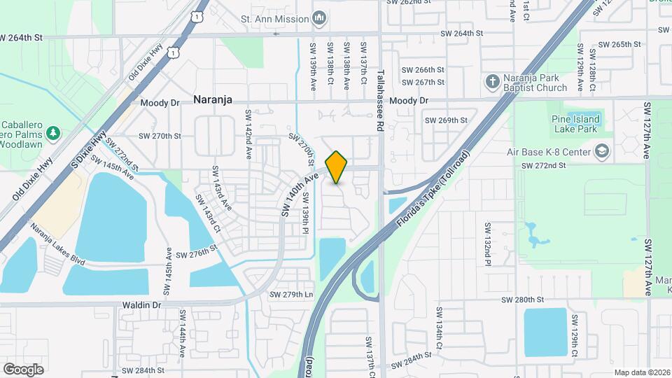 27310 SW 138th Ct Map and Location Details