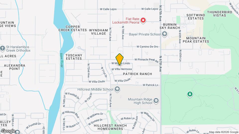 6960 W Villa Hermosa Map and Location Details