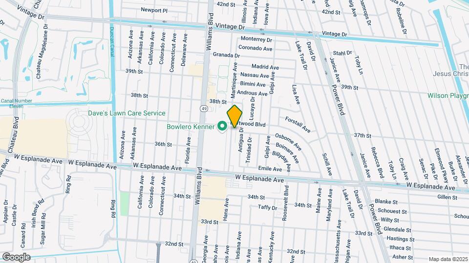 3664 Martinique Ave Map and Location Details