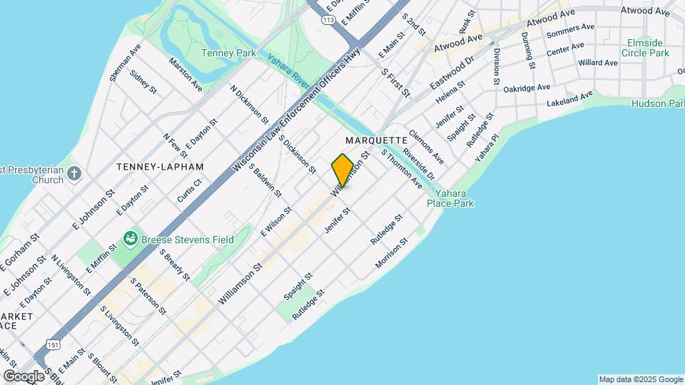 1403 Williamson St, Unit B Map and Location Details