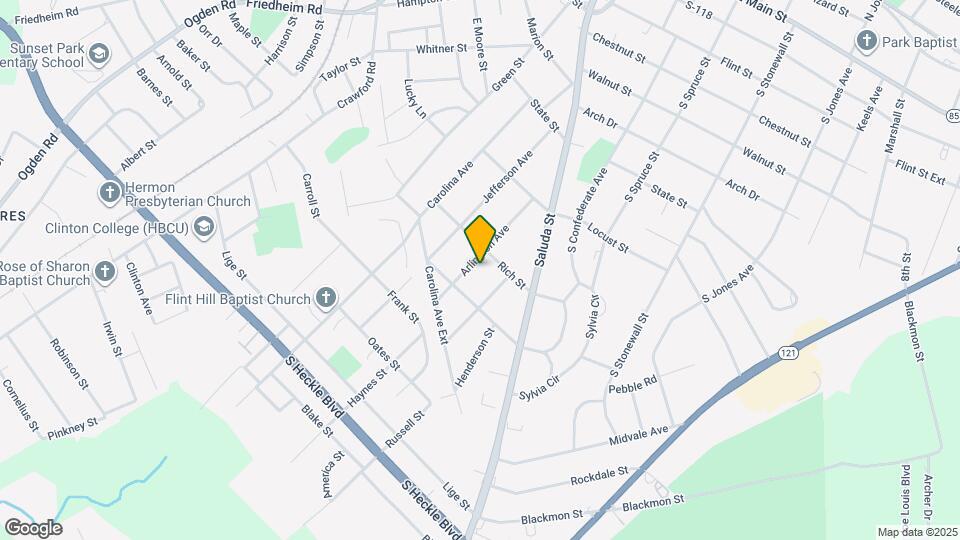 919 1/2 Arlington Ave Map and Location Details