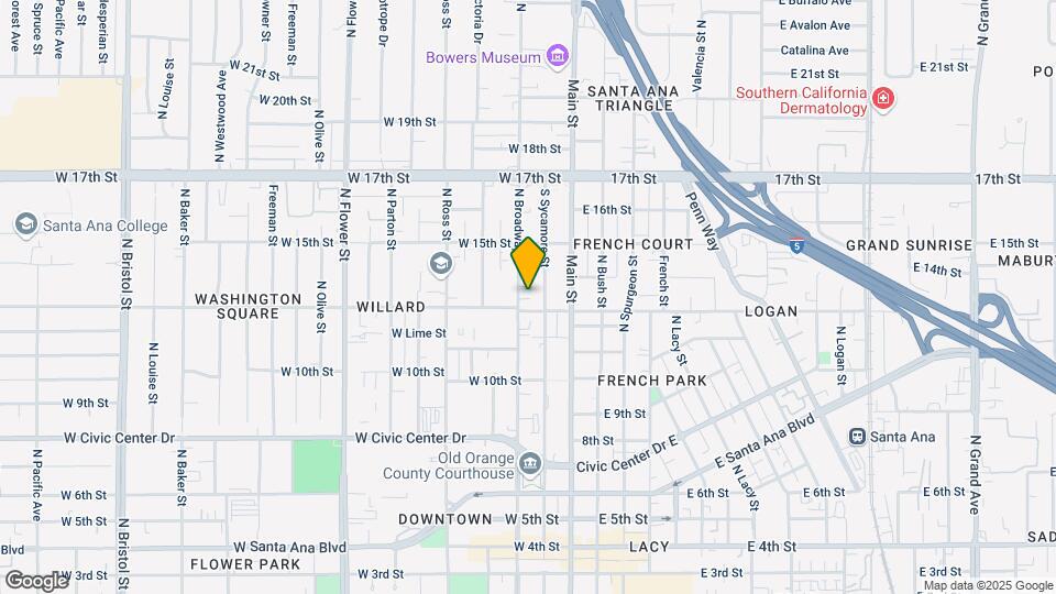 1315 N Broadway Map and Location Details