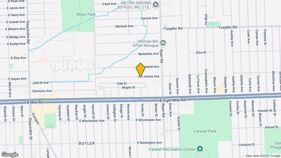 3644 Alvina Ave Map and Location Details