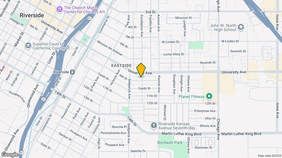 3881 Eucalyptus Ave, Unit C Map and Location Details