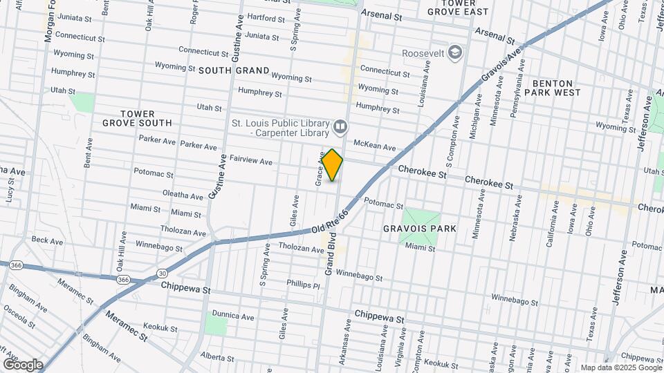 3467 S Grand Blvd Map and Location Details