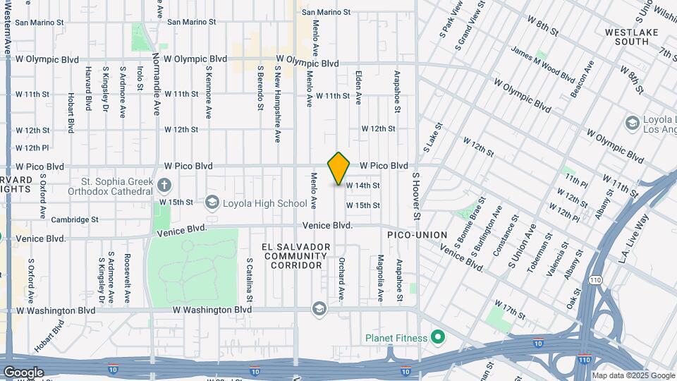 1404 S Westmoreland Ave Mapa y Detalles de la Ubicación