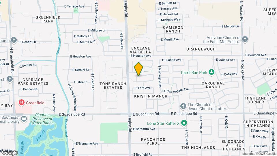 1051 N San Benito Dr Map and Location Details