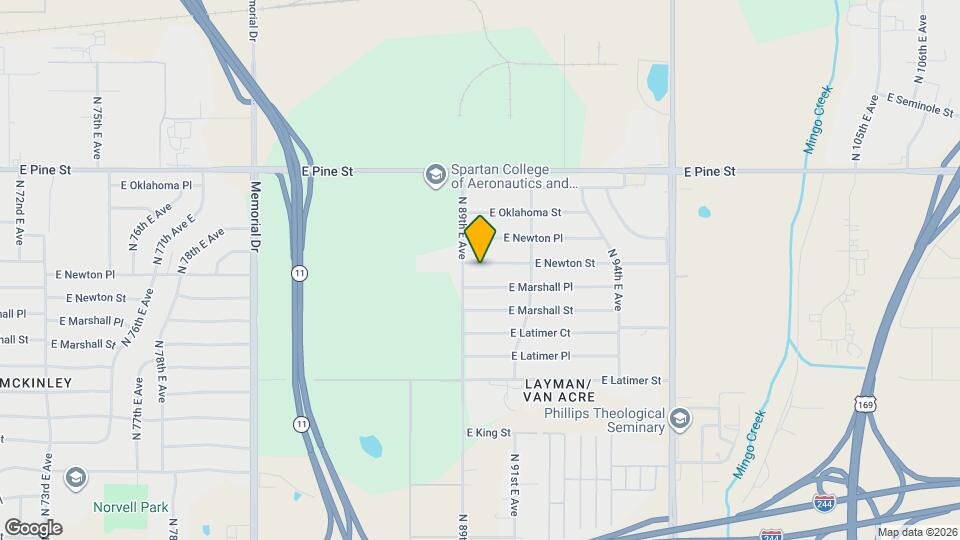 8914 E Newton St Map and Location Details