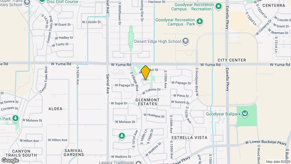 16048 W Papago St Map and Location Details