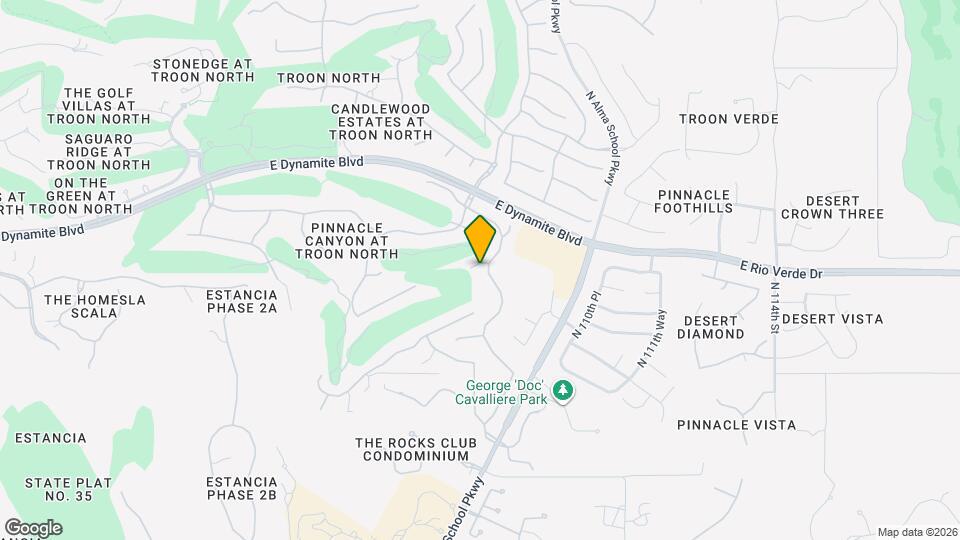 10837 E Running Deer Trail Map and Location Details