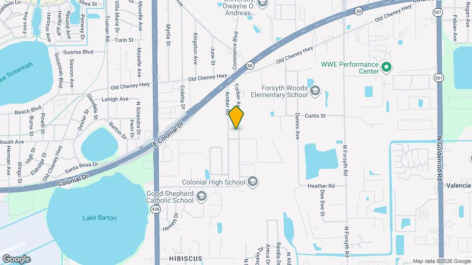 908 Tucker Ave Map and Location Details