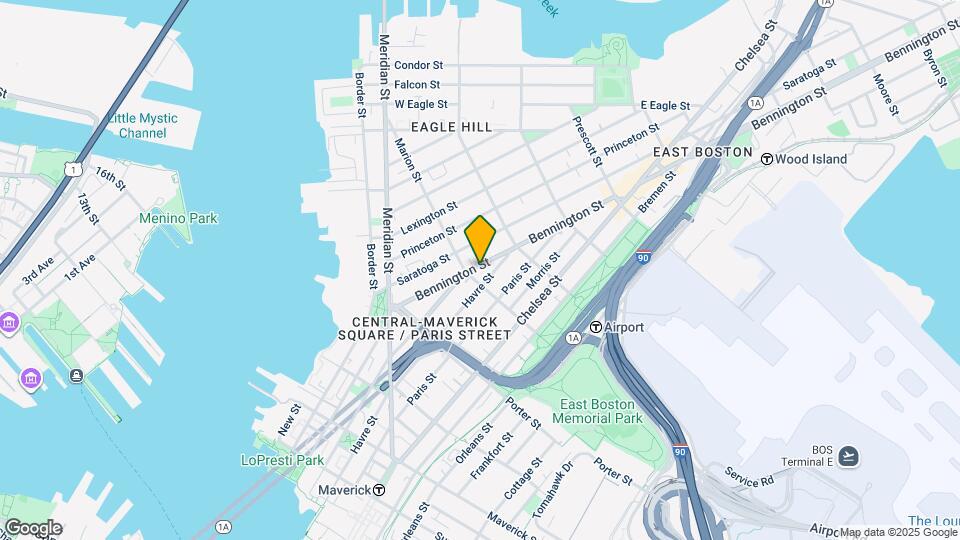 95 Bennington St Map and Location Details