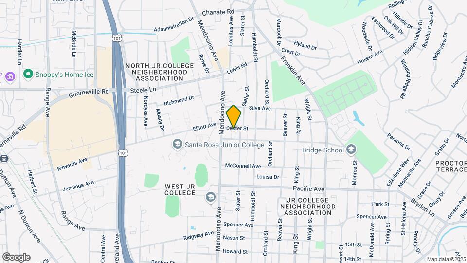 560 Dexter St Map and Location Details