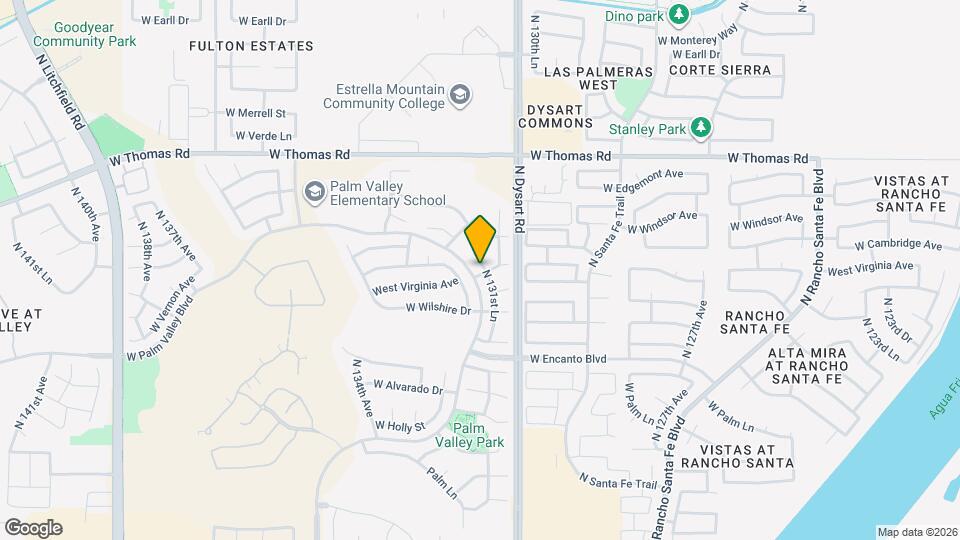 2538 N 131st Ln Map and Location Details