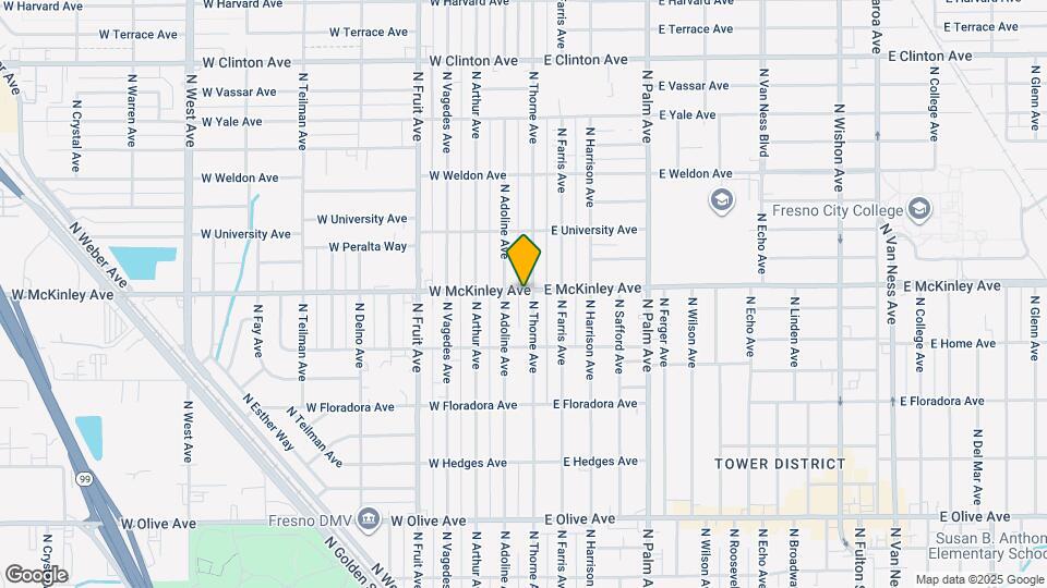 1593 N Thorne Ave Map and Location Details
