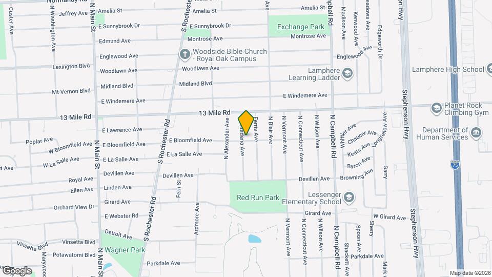 3102 N Altadena Ave Mapa y Detalles de la Ubicación