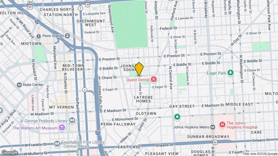 841 E Chase St, Unit 1 Map and Location Details