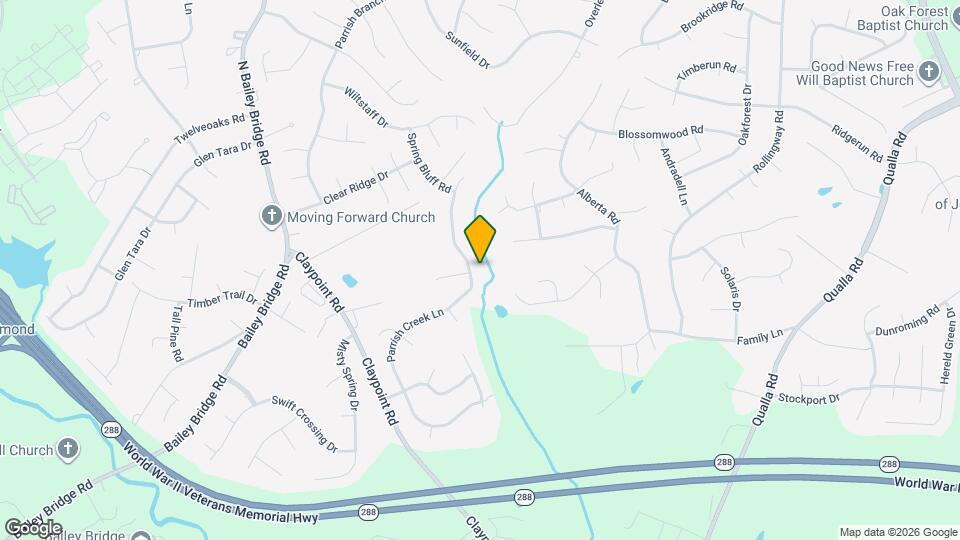 11401 Parrish Creek Ln Map and Location Details