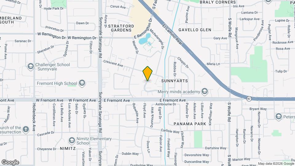 1248 Crescent Ter Mapa y Detalles de la Ubicación