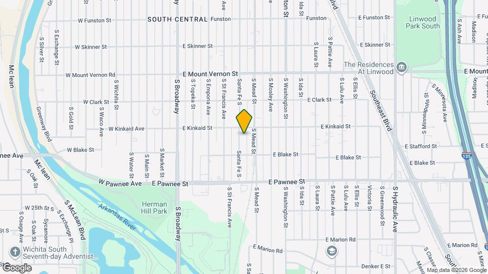 2222 S Santa Fe St Map and Location Details