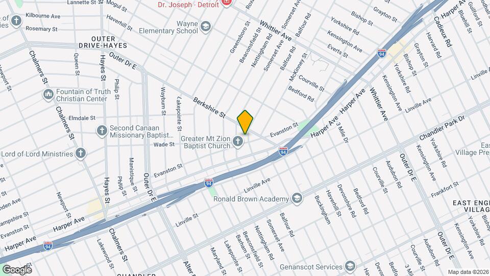 3 bedroom bungalow - $1200 Map and Location Details