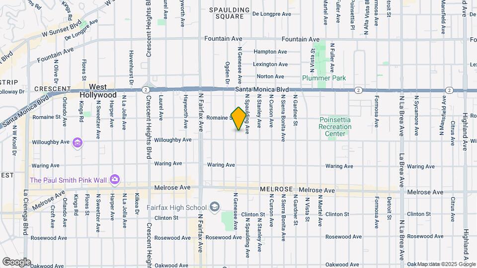 912 N Genesee Ave Map and Location Details