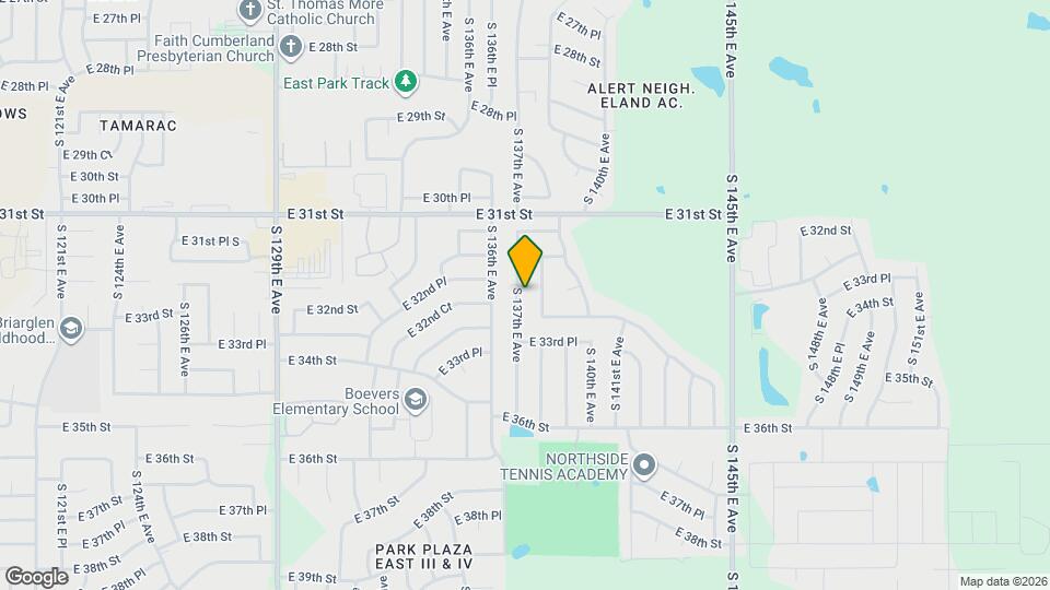 3237 S 137th E Ave Map and Location Details