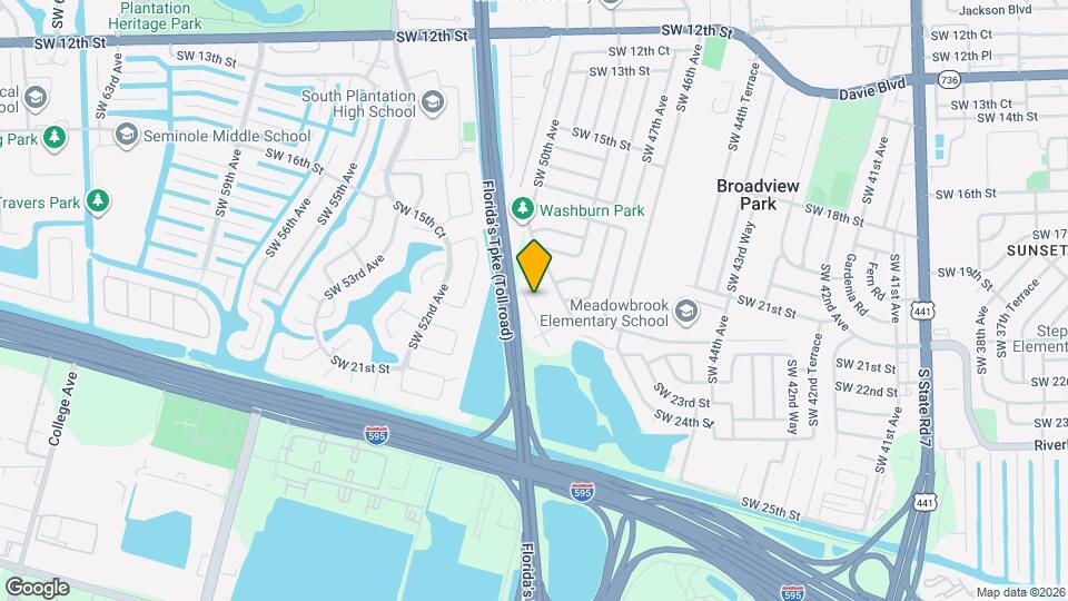 2230 SW 50th Terrace Map and Location Details