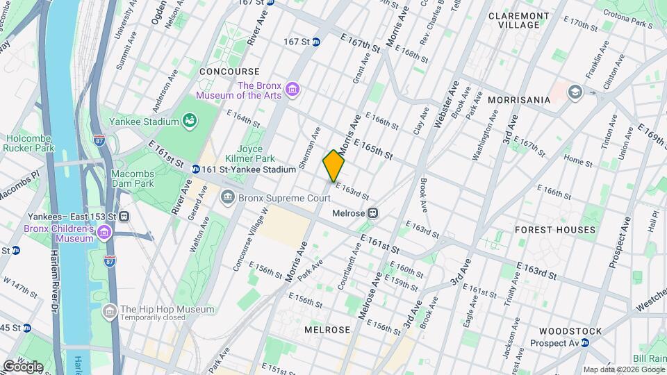 272 E 163rd St Mapa y Detalles de la Ubicación