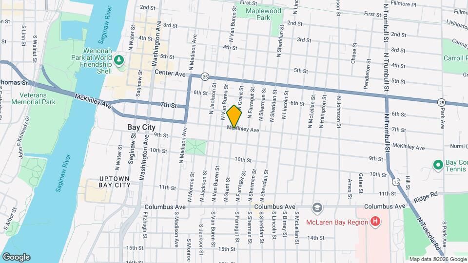 916 McKinley St, Unit unit 2 . 3 bedroom apartment Mapa y Detalles de la Ubicación