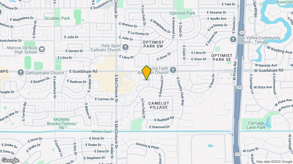 6510 S Hazelton Ln Map and Location Details