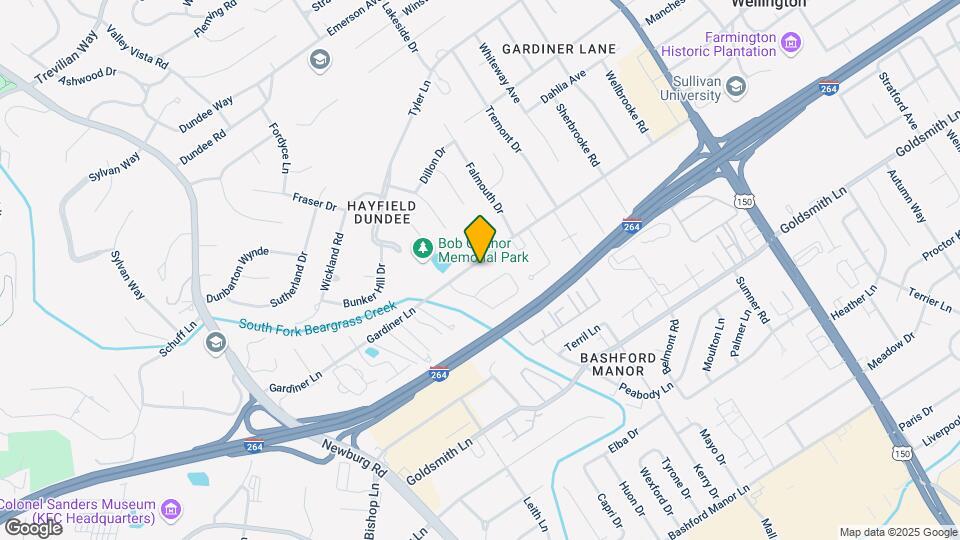 1936 Gardiner Ln Map and Location Details