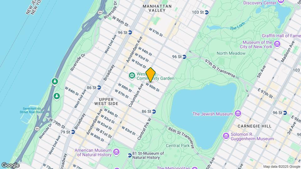 51 W 90th St Map and Location Details