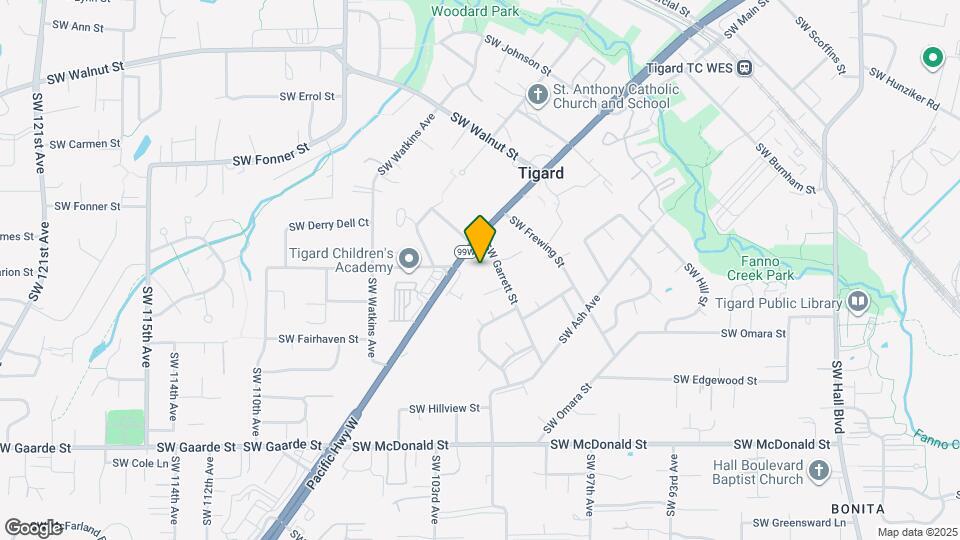 10058 SW Garrett St Map and Location Details