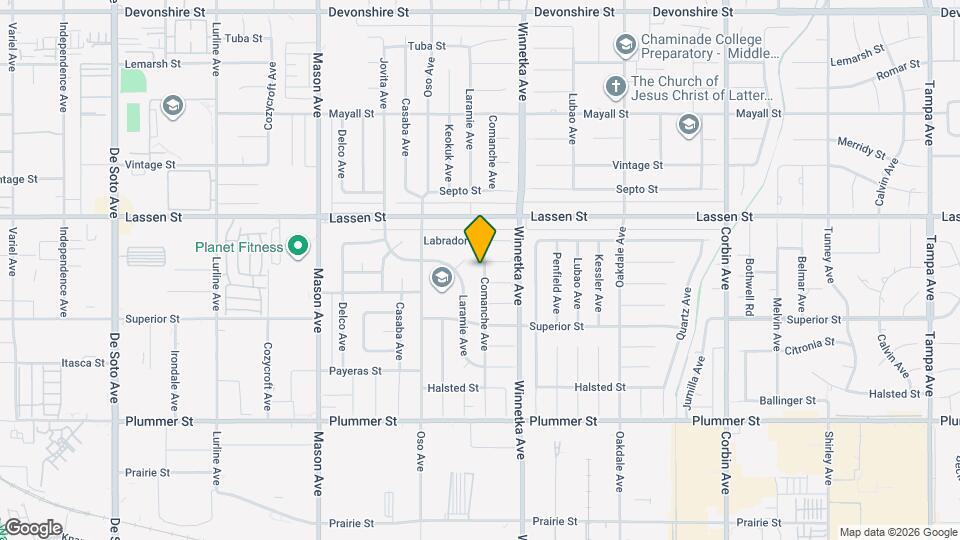 9767 Comanche Ave Map and Location Details