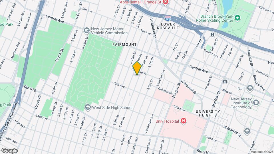 131 S 8th St Map and Location Details