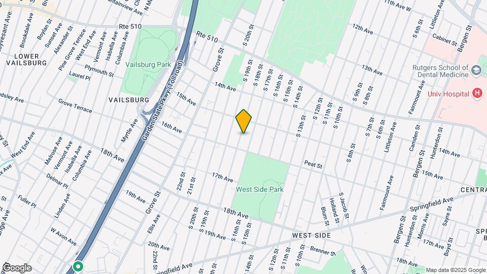536 S 18th St Map and Location Details