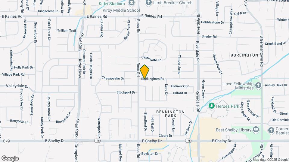 6725 Rockingham Rd Map and Location Details