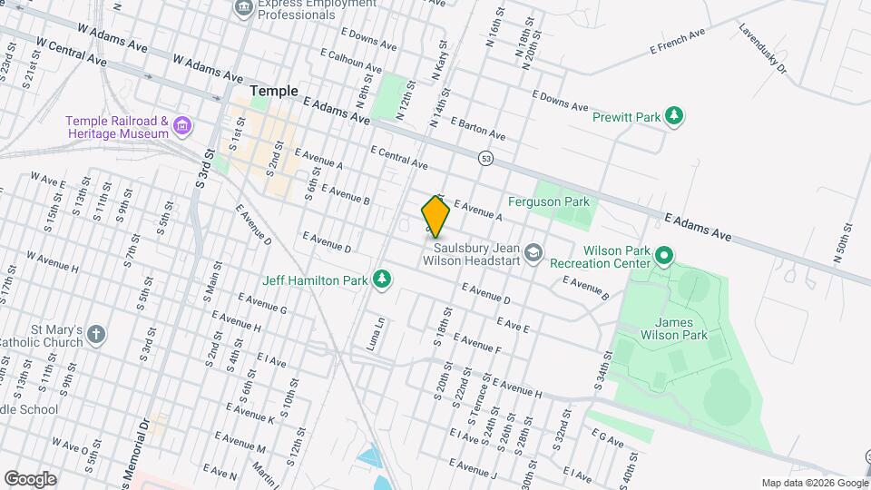 810 E Avenue C Map and Location Details