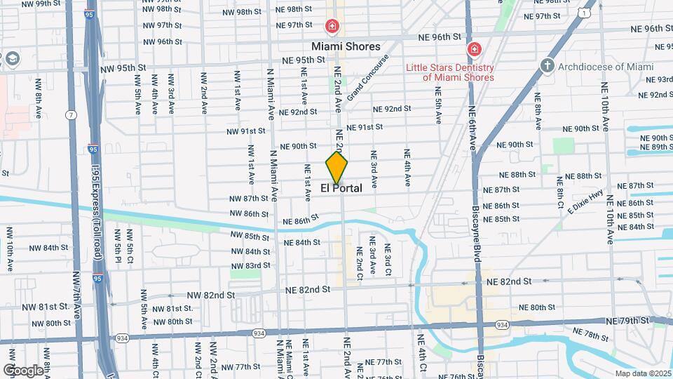 8720 NE 2nd Ave Map and Location Details