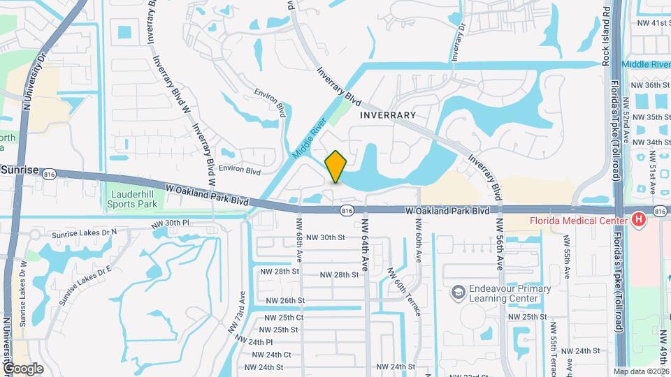6575 W Oakland Park Blvd, Unit 404 Map and Location Details