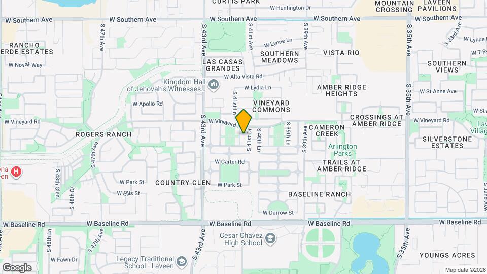 6815 S 41st Ln Map and Location Details