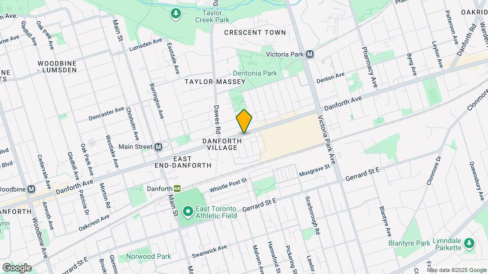 2879 Danforth Ave Map and Location Details