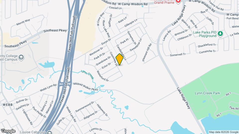 5916 Crestview Dr Map and Location Details