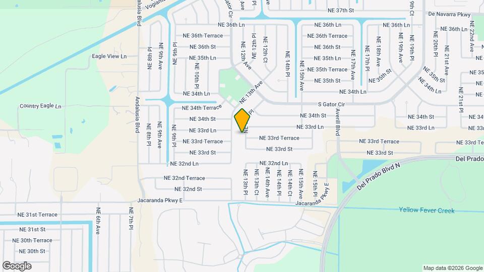 3318 NE 13th Pl Map and Location Details