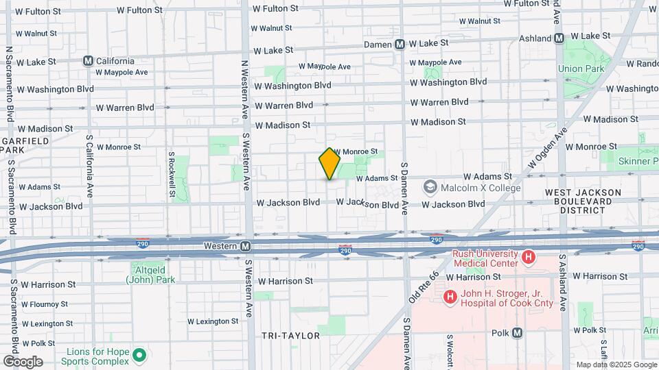2159 W Adams St Map and Location Details