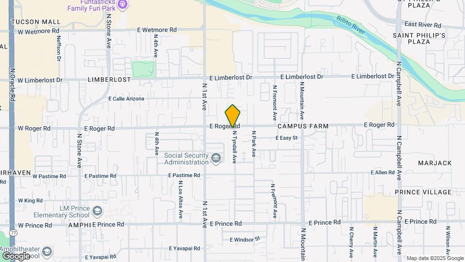 3955-3959 N Tyndall Ave Map and Location Details