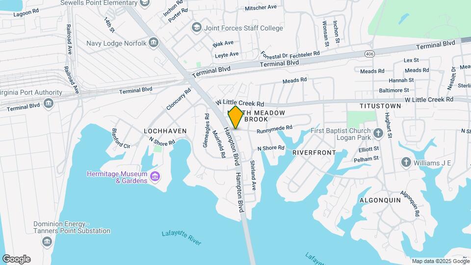 7456 Hampton Blvd Map and Location Details